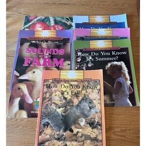 Lot Of 6 Rookie Read & New Bridge Large Teacher Science Picture Classroom Books